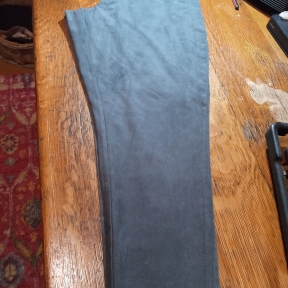 Ruby Ribbon Pants - Ruby Ribbon Faux Grey Suede Leggings